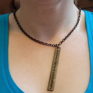 MAC COSMETICS employee necklace